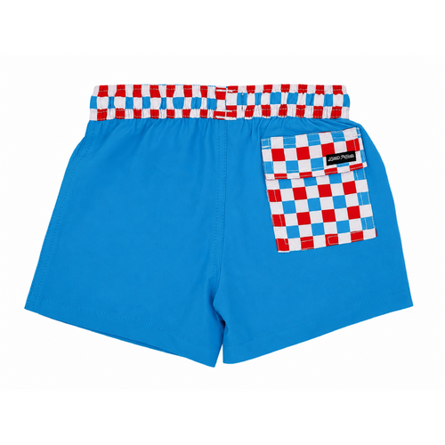 Checkered Swim Trunks