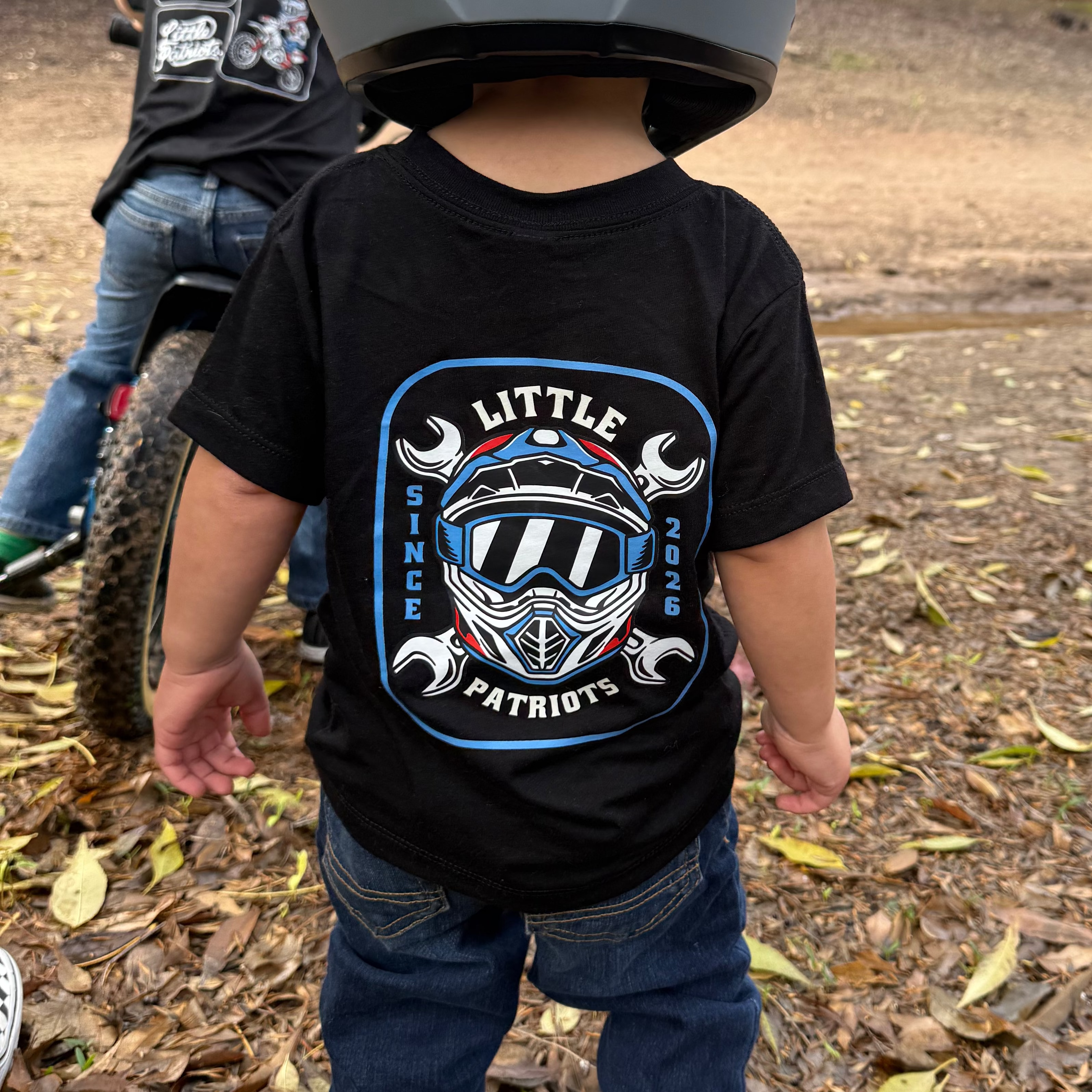 Little Patriots Helmet Badge T-Shirt