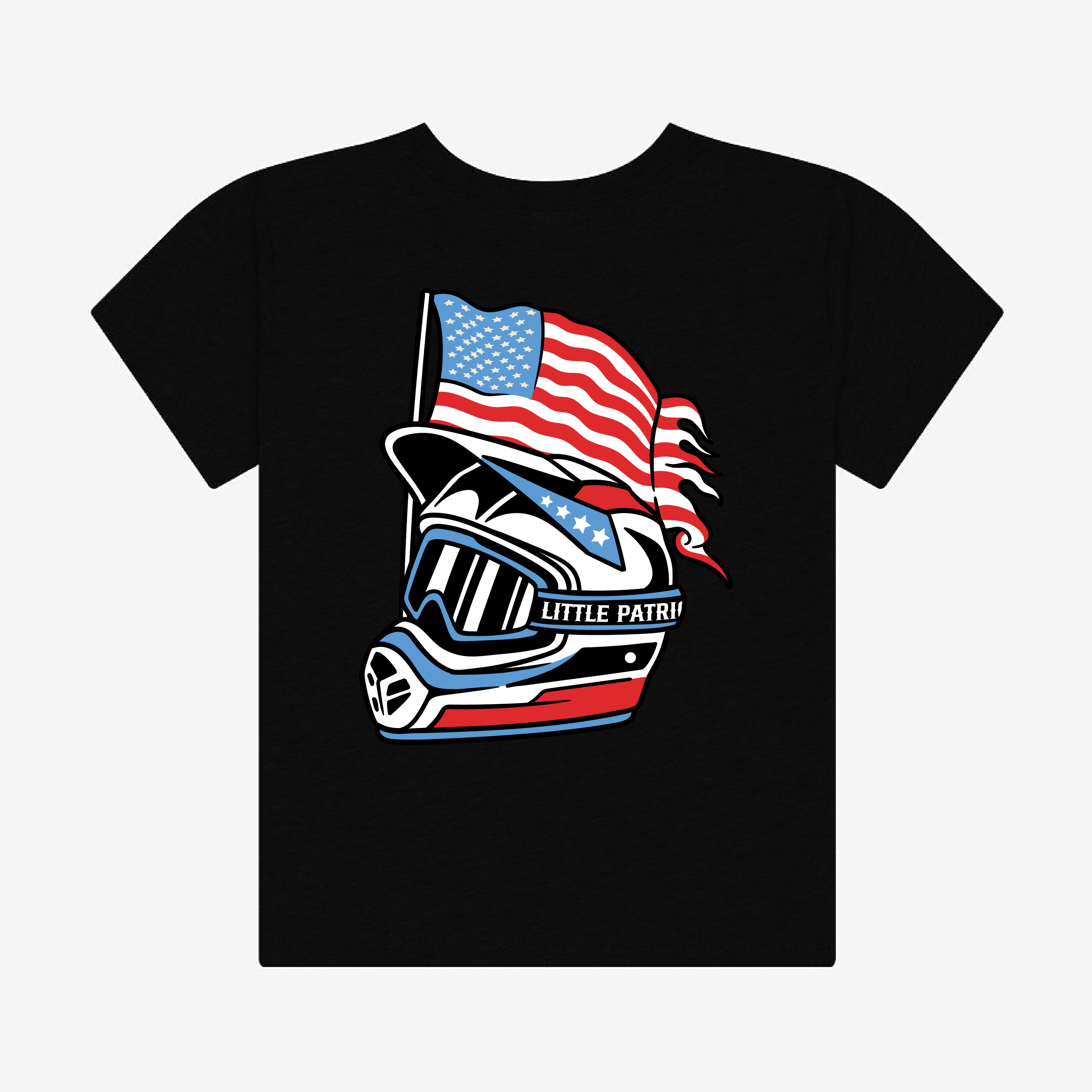 Little Patriots Helmet  T-Shirt